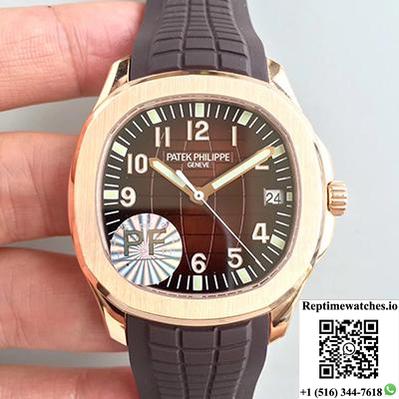 Patek Philippe Aquanaut Jumbo 5167R-001 Pf Factory Chocolate Dial-Rep Time Watches