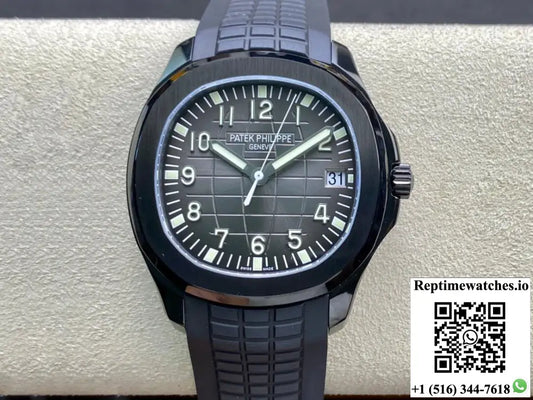 Patek Philippe Aquanaut PP5167 ZF Factory DLC Black Strap - Watches