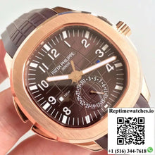 Patek Philippe Aquanaut Travel Time 5164R-001 Rose Gold Chocolate Dial - Watches