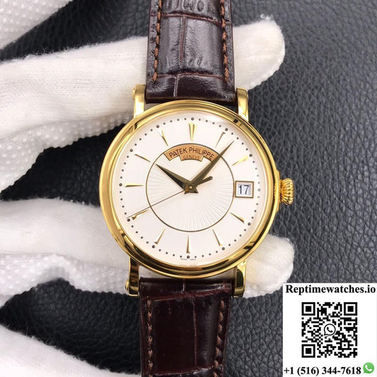 Patek Philippe Calatrava 5153R-001 Zf Factory White Dial-Rep Time Watches