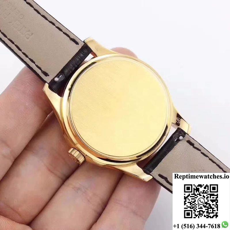 Patek Philippe Calatrava 5227 18K Yellow Gold Black Dial-Rep Time Watches