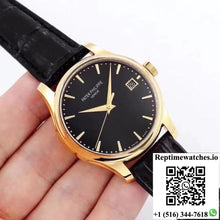 Patek Philippe Calatrava 5227 18K Yellow Gold Black Dial - Watches