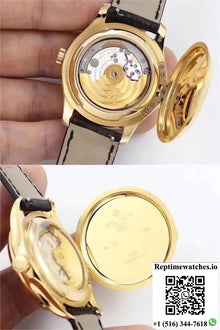 Patek Philippe Calatrava 5227 18K Yellow Gold Black Dial - Watches