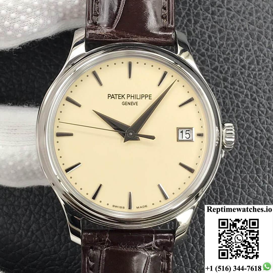 Patek Philippe Calatrava 5227G-001 3K Factory Leather Strap-Rep Time Watches