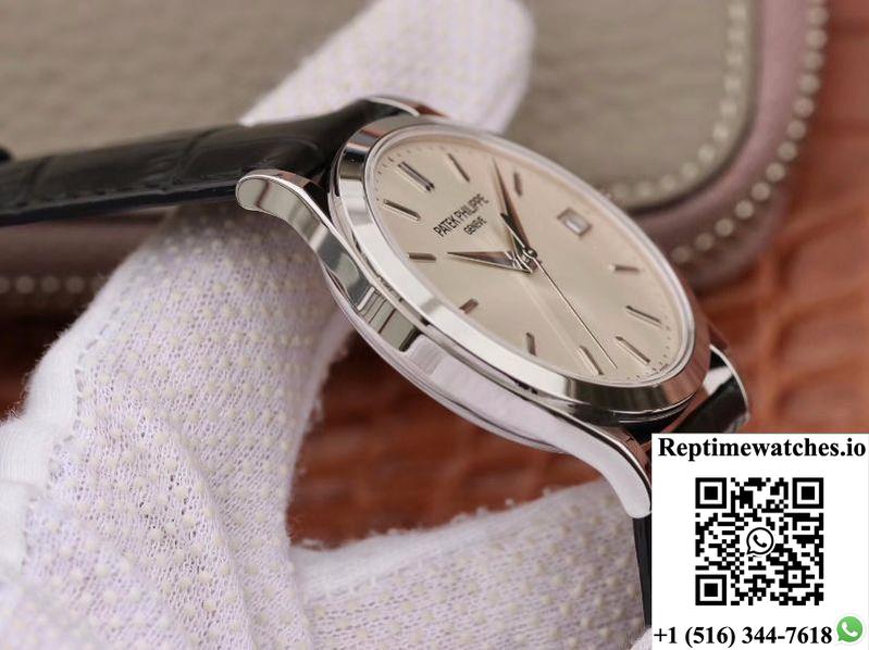 Patek Philippe Calatrava 5296G-010 Zf Factory White Dial-Rep Time Watches