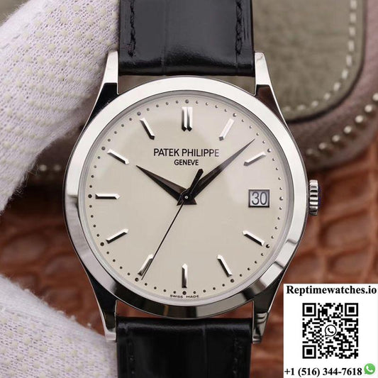 Patek Philippe Calatrava 5296G-010 Zf Factory White Dial-Rep Time Watches