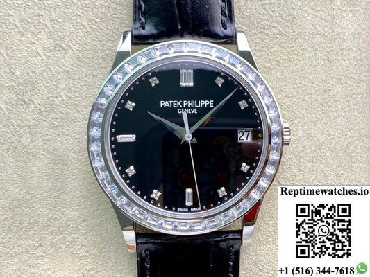 Patek Philippe Calatrava 5298P-012 Zf Factory Diamond Bezel-Rep Time Watches