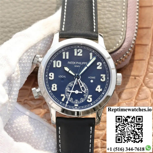 Patek Philippe Calatrava 5524G-001 GR Factory Stainless Steel Blue Dial - Watches