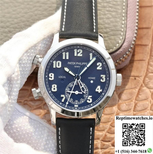 Patek Philippe Calatrava 5524G-001 Gr Factory Stainless Steel Blue Dial-Rep Time Watches