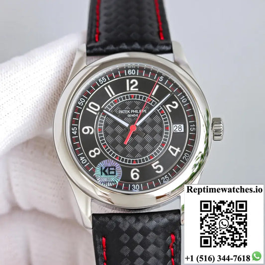 Patek Philippe Calatrava 6007G-010 GS Factory Black Dial - Watches