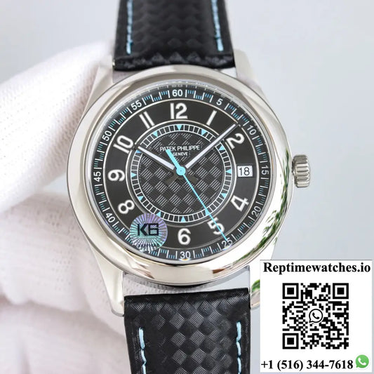 Patek Philippe Calatrava 6007G-011 GS Factory Black Dial - Watches