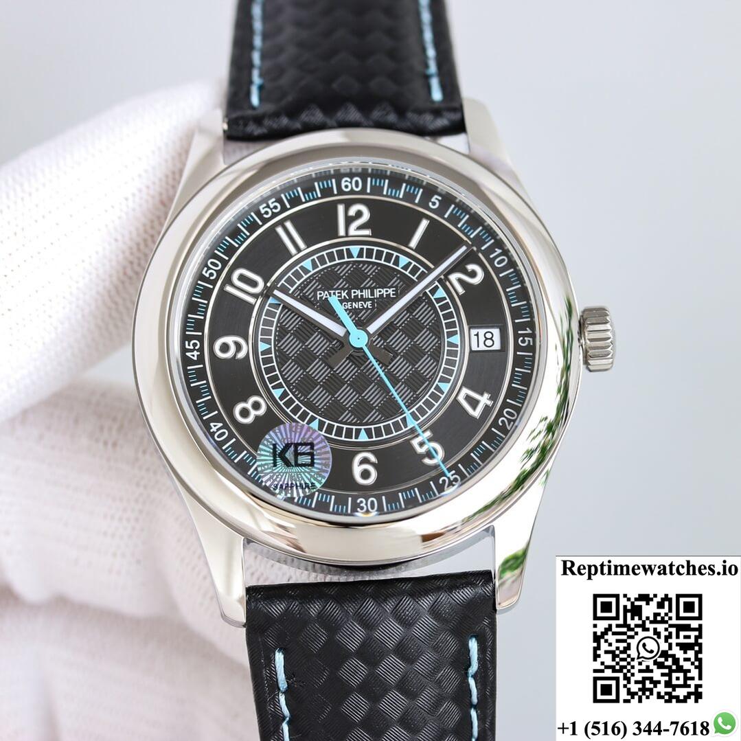 Patek Philippe Calatrava 6007G-011 Gs Factory Black Dial-Rep Time Watches