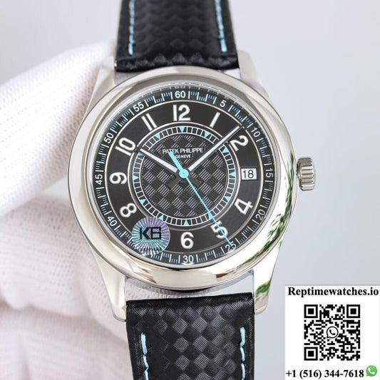 Patek Philippe Calatrava 6007G-011 Gs Factory Black Dial-Rep Time Watches