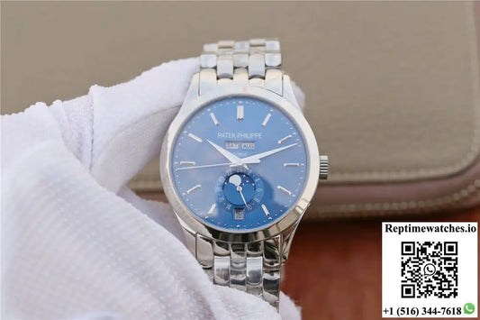 Patek Philippe Complications 5396/1G-001 KM Factory Steel Strap Blue Dial AF Factory