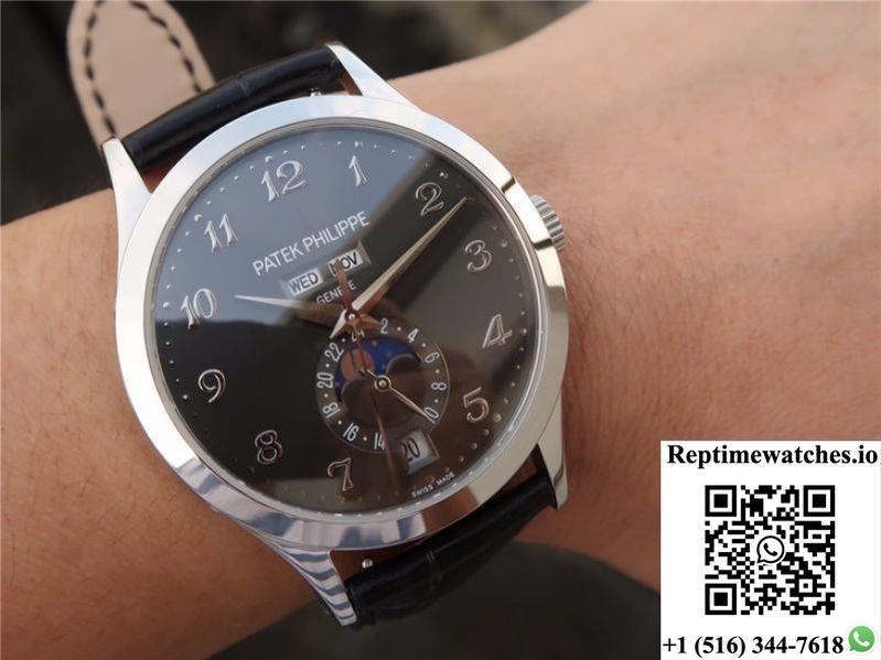 Patek Philippe Complications Annual Calendar 5396G-014 Km Factory Grey Dial-Rep Time Watches