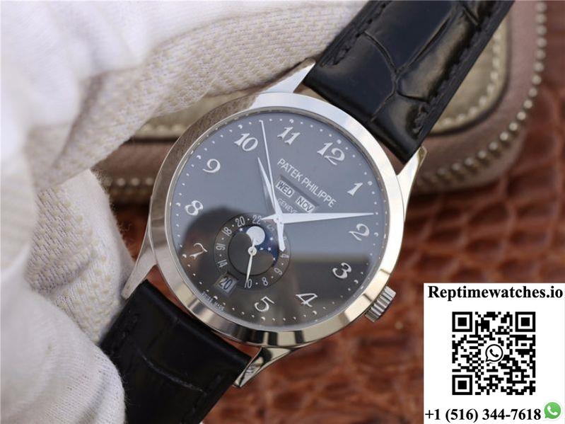 Patek Philippe Complications Annual Calendar 5396G-014 Km Factory Grey Dial-Rep Time Watches