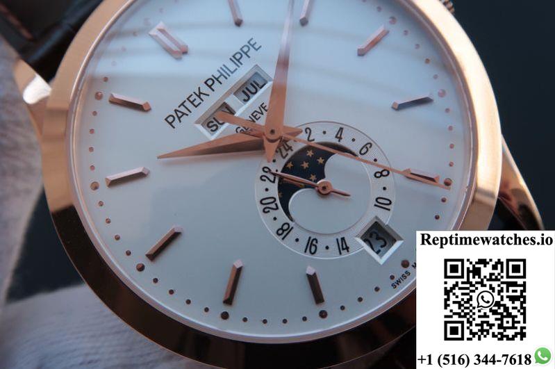 Patek Philippe Complications Annual Calendar 5396G Km Factory 18K Rose Gold White Dial-Rep Time Watches