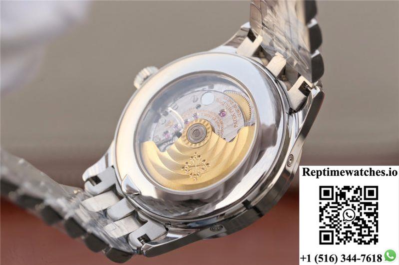 Patek Philippe Complications Annual Calendar 5396G Km Factory Steel Strap White Dial-Rep Time Watches