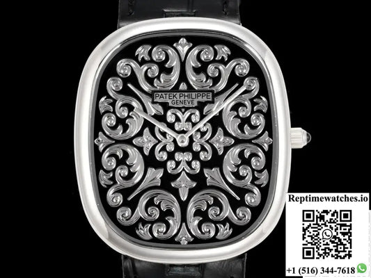 Patek Philippe GOLDEN ELLIPSE 5738-50P-001 OMF Factory Alligator Leather AI Factory