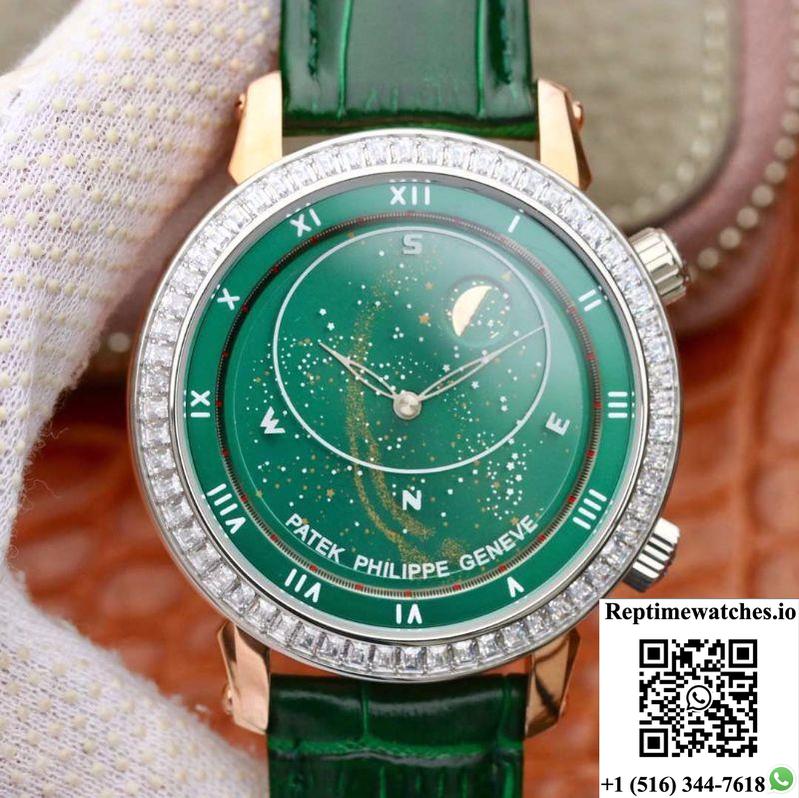 Patek Philippe Grand Complications 5102Pr Tw Factory Green Dial-Rep Time Watches