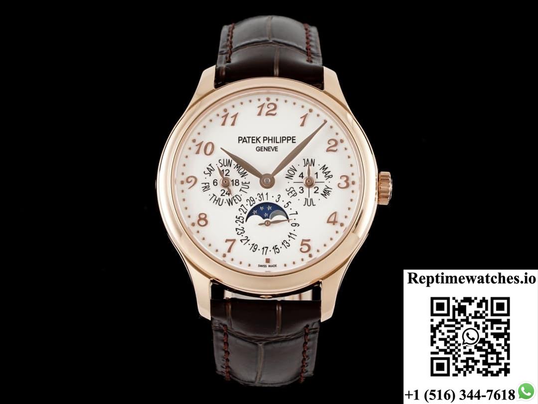 Patek Philippe Grand Complications 5327R-001 3K Factory Ivory White Dial-Rep Time Watches