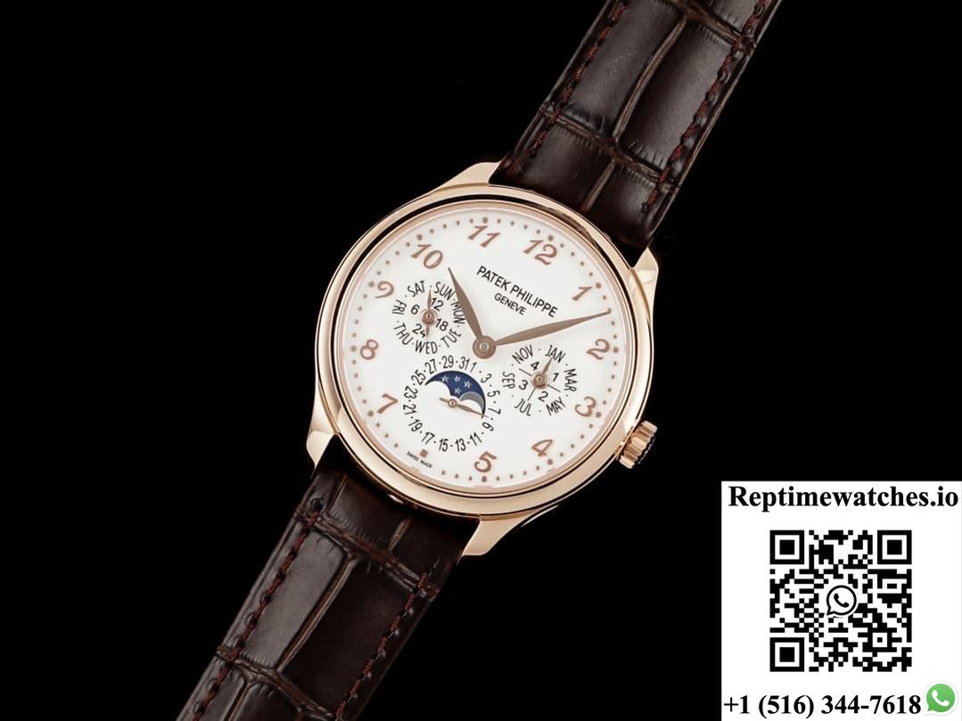 Patek Philippe Grand Complications 5327R-001 3K Factory Ivory White Dial-Rep Time Watches