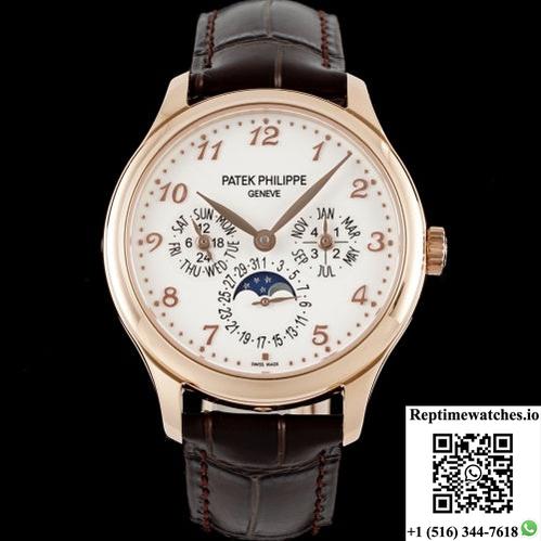 Patek Philippe Grand Complications 5327R-001 3K Factory Ivory White Dial-Rep Time Watches
