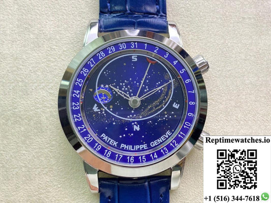 Patek Philippe Grand Complications 6102P-001 Ai Factory Sky Moon Blue Dial-Rep Time Watches