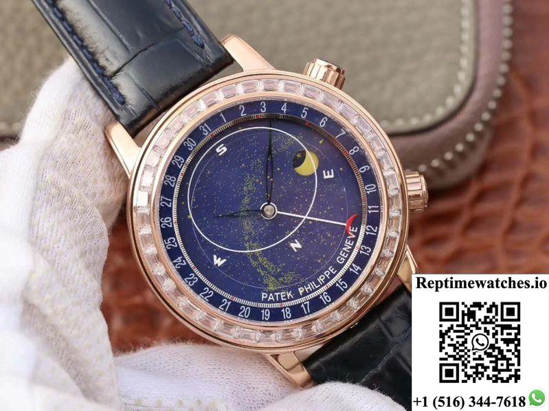 Patek Philippe Grand Complications 6103P-001 Tw Factory Blue Dial-Rep Time Watches