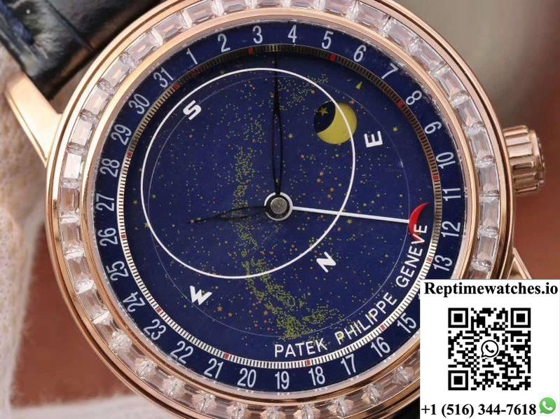 Patek Philippe Grand Complications 6103P-001 Tw Factory Blue Dial-Rep Time Watches