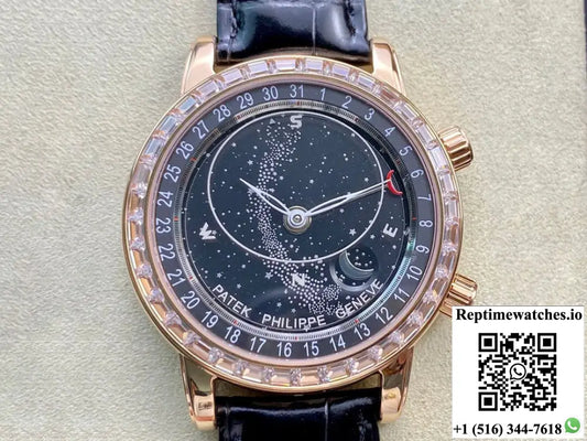 Patek Philippe Grand Complications 6104R-001 AI Factory Sky Moon Rose Gold - Watches