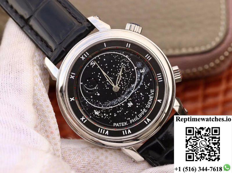 Patek Philippe Grand Complications Sky Moon Celestial 5102G Black Dial Tw Factory-Rep Time Watches