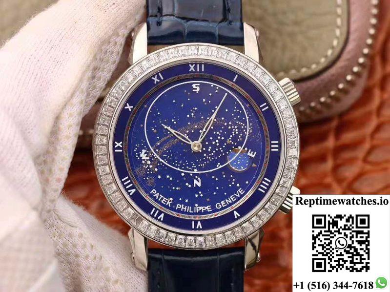 Patek Philippe Grand Complications Sky Moon Celestial 5102G Tw Factory Blue Dial-Rep Time Watches