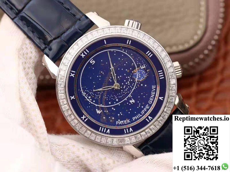 Patek Philippe Grand Complications Sky Moon Celestial 5102G Tw Factory Blue Dial-Rep Time Watches