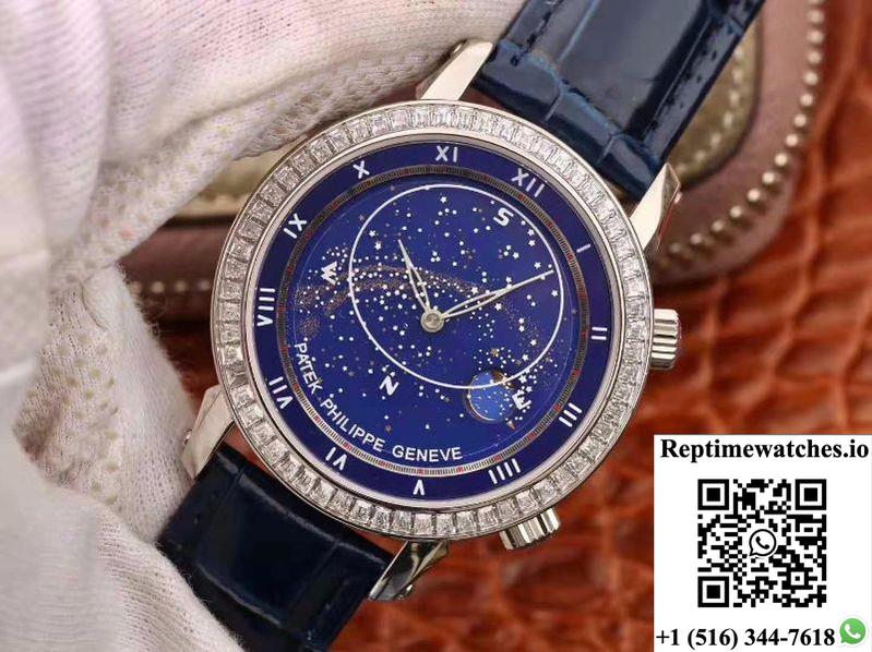 Patek Philippe Grand Complications Sky Moon Celestial 5102G Tw Factory Blue Dial-Rep Time Watches