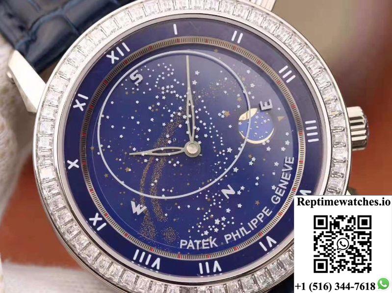Patek Philippe Grand Complications Sky Moon Celestial 5102G Tw Factory Blue Dial-Rep Time Watches