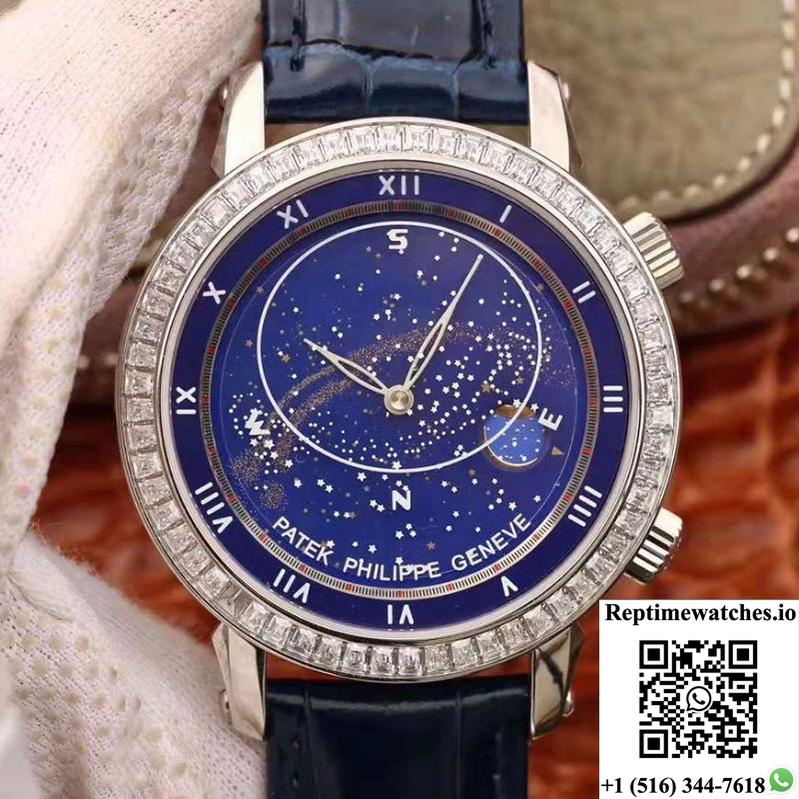 Patek Philippe Grand Complications Sky Moon Celestial 5102G Tw Factory Blue Dial-Rep Time Watches