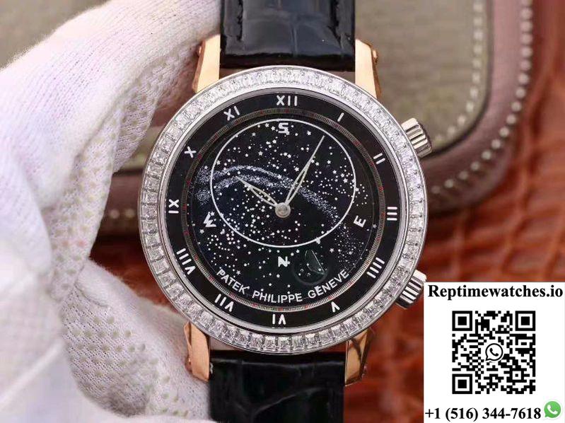 Patek Philippe Grand Complications Sky Moon Celestial 5102Pr Tw Factory Black Dial-Rep Time Watches