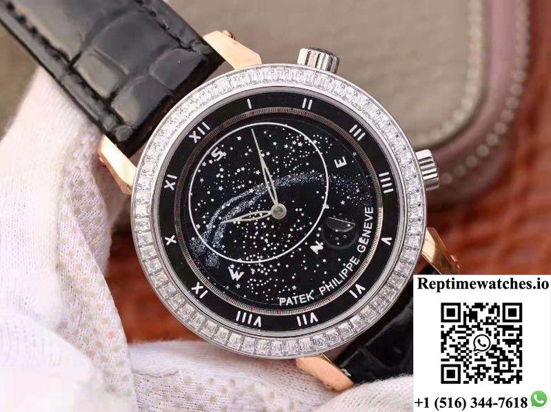 Patek Philippe Grand Complications Sky Moon Celestial 5102Pr Tw Factory Black Dial-Rep Time Watches