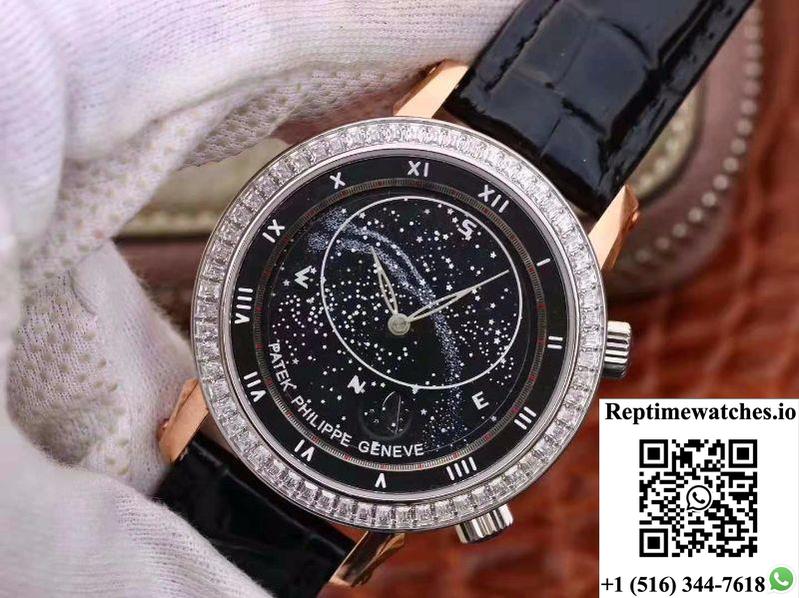 Patek Philippe Grand Complications Sky Moon Celestial 5102Pr Tw Factory Black Dial-Rep Time Watches