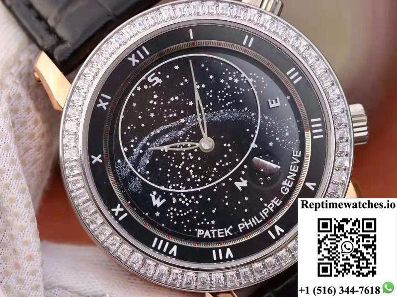 Patek Philippe Grand Complications Sky Moon Celestial 5102Pr Tw Factory Black Dial-Rep Time Watches