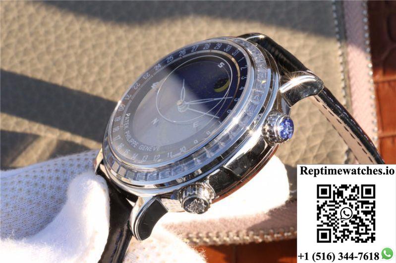 Patek Philippe Grand Complications Sky Moon Celestial 6102P-001 Twa Factory Blue Dial-Rep Time Watches