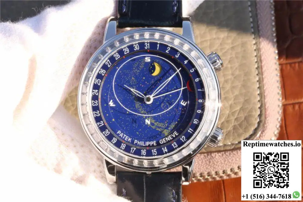 Patek Philippe Grand Complications Sky Moon Celestial 6102P-001 TWA Factory Blue Dial - Watches