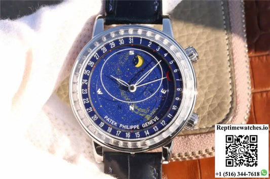 Patek Philippe Grand Complications Sky Moon Celestial 6102P-001 TWA Factory Blue Dial - Watches