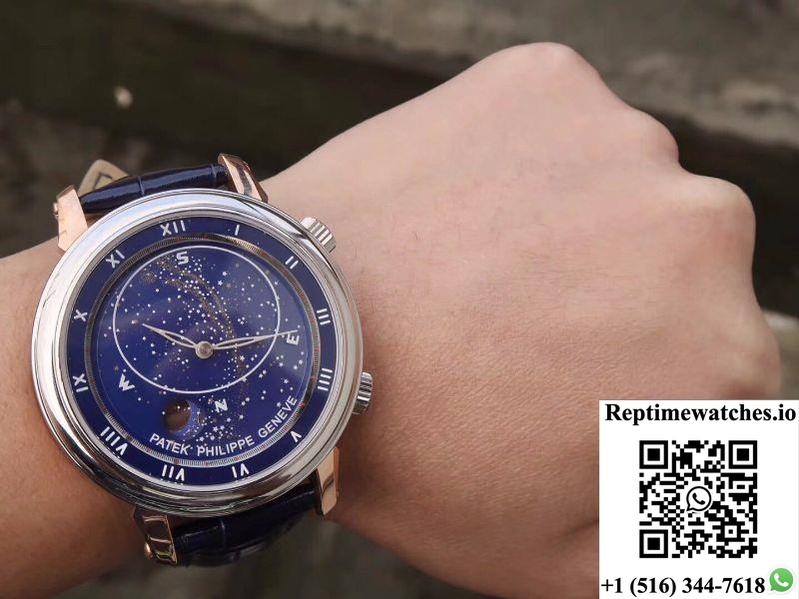 Patek Philippe Grand Complications Sky Moon Celestial Rose Gold 5102Pr-001 Tw Factory Blue Dial-Rep Time Watches
