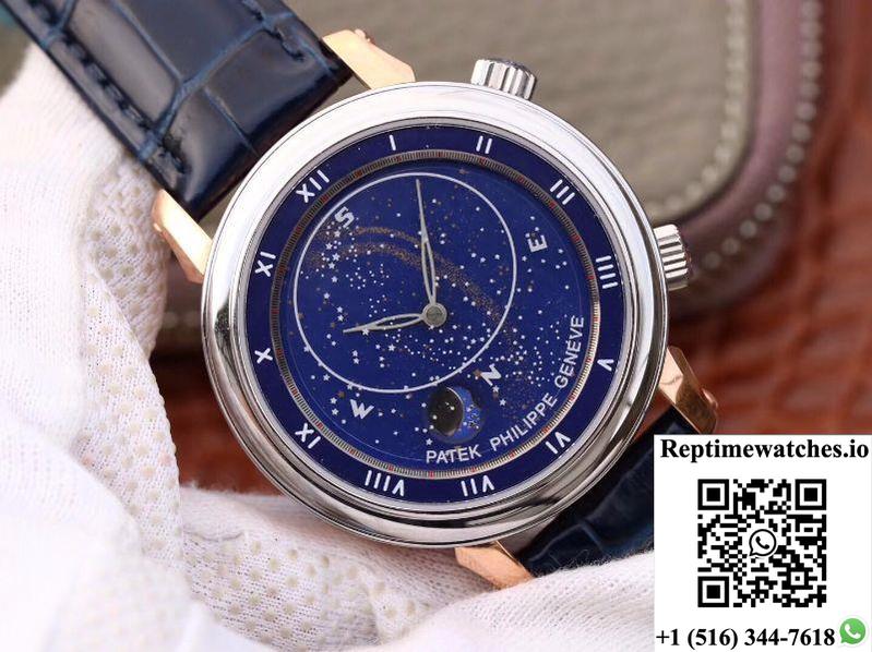 Patek Philippe Grand Complications Sky Moon Celestial Rose Gold 5102Pr-001 Tw Factory Blue Dial-Rep Time Watches