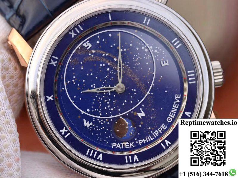Patek Philippe Grand Complications Sky Moon Celestial Rose Gold 5102Pr-001 Tw Factory Blue Dial-Rep Time Watches