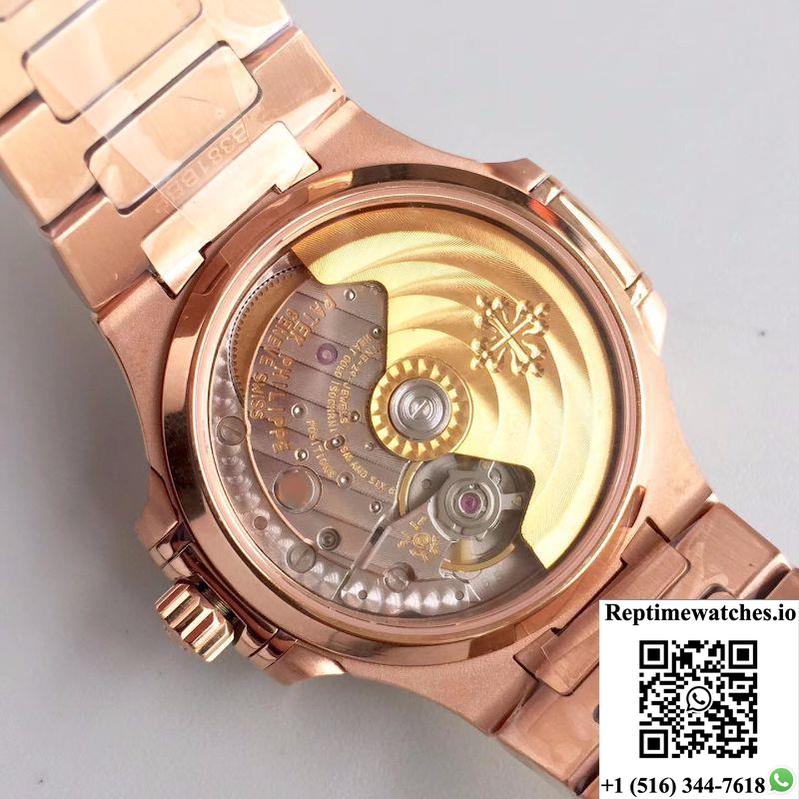 Patek Philippe Ladies Nautilus 7118/1200R Pf Factory Rose Gold Dial-Rep Time Watches