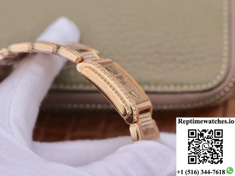 Patek Philippe Ladies Twenty-4 4908/50R-012 Rose Gold Diamond Dial-Rep Time Watches