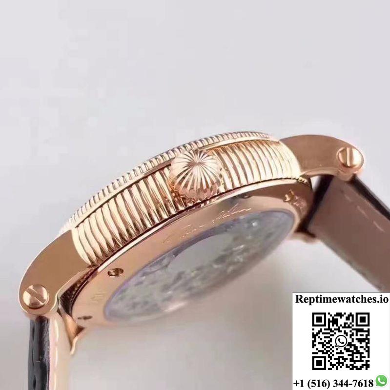 Patek Philippe Moonphase Tourbillon 18K Rose Gold Dial-Rep Time Watches